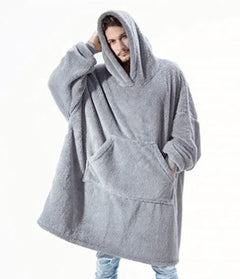 Ultra Cozy Double-Sided Fleece Wearable Blanket Hoodie